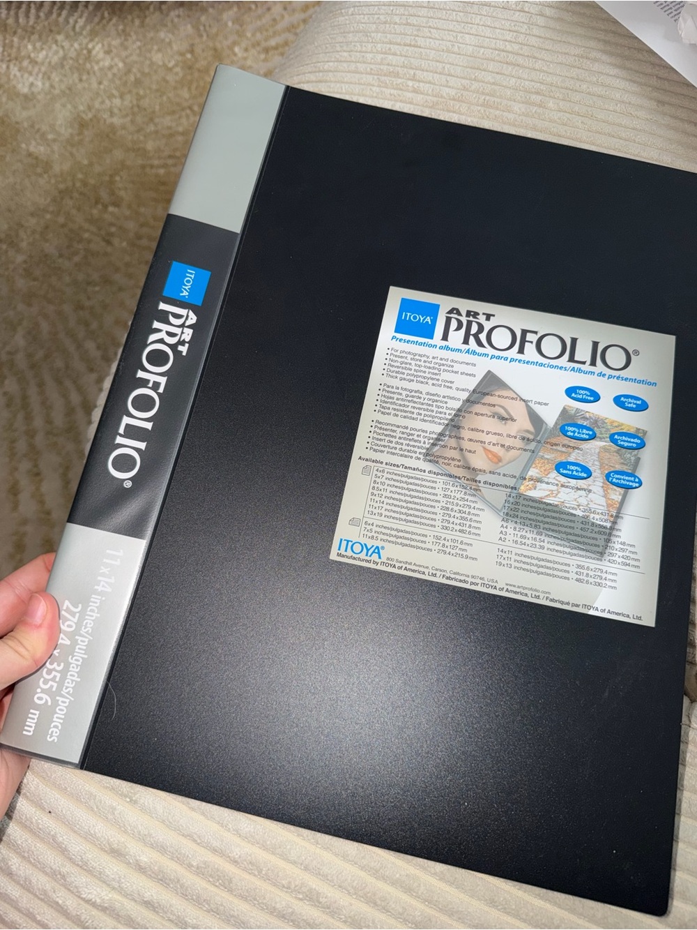 Art Profolio Presentation Album Black - Never Used
